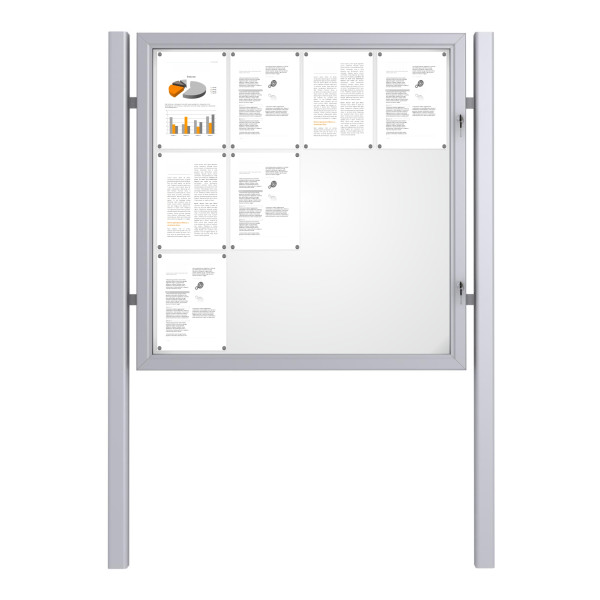 Free Standing Noticeboard Basic – 12xDIN A4