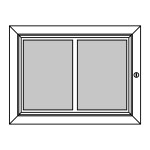 Free Standing Noticeboard Basic – 2xDIN A4