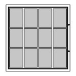 RAL Coloured Notice Board – 12xDIN A4 - BASIC