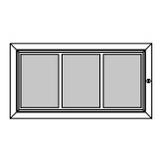 RAL Coloured Notice Board – 3xDIN A4 - BASIC
