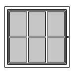 RAL Coloured Notice Board – 6xDIN A4 - BASIC