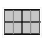 RAL Coloured Notice Board – 8xDIN A4 - BASIC